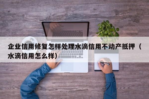 企业信用修复怎样处理水滴信用不动产抵押（水滴信用怎么样）