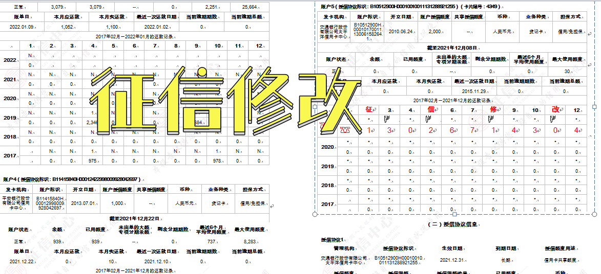 企业信用修复征信报告ps制作流程(征信报告ps制作流程图)