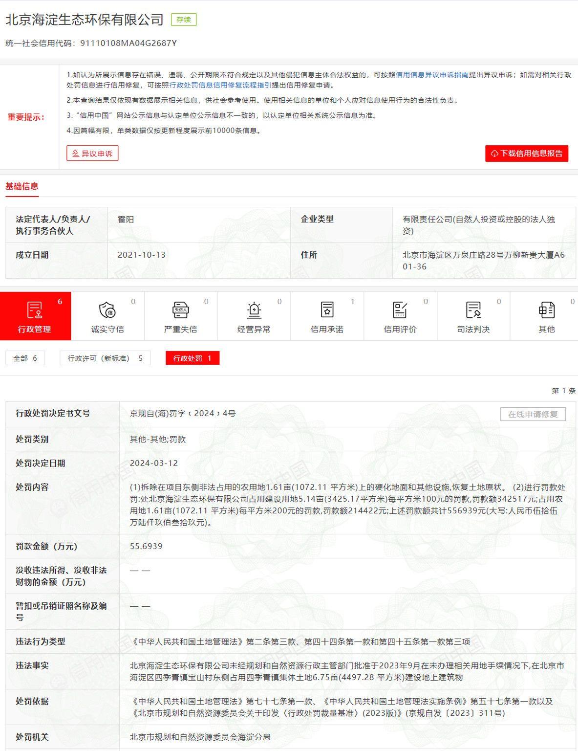 企业信用修复如何处理公司的环保处罚(如何处理公司的环保处罚措施)